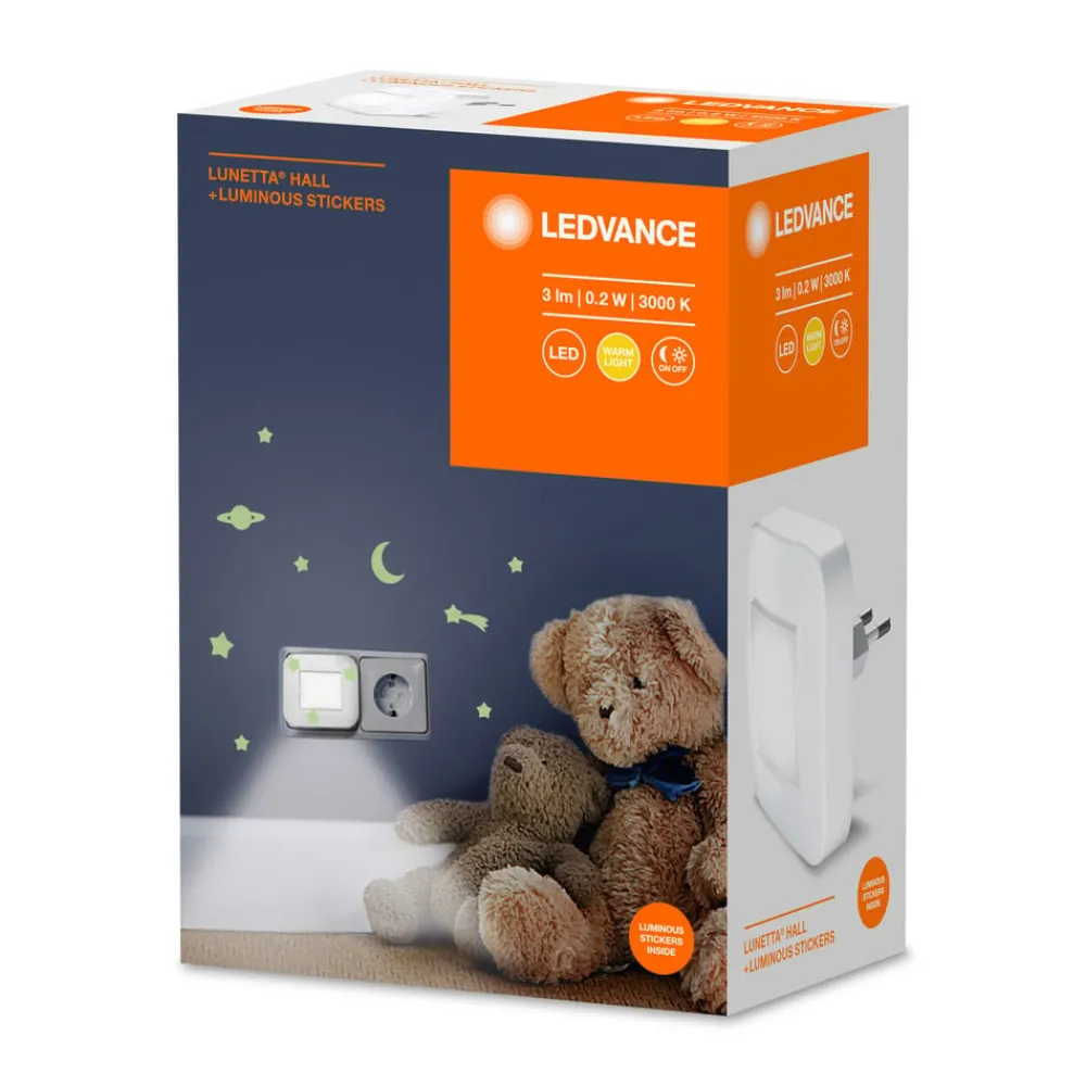 LEDVANCE Natlys > Lunetta Hall White LED-natlampe, vippes