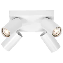 Loftlamper|Spotlights ^ LEDVANCE Octagon LED-spot, dæmpbar, 4-lys, firkantet, hvid