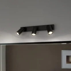 Loftlamper|Spotlights ^ LEDVANCE Octagon LED-spotlight, dæmpbar, tre pærer, sort