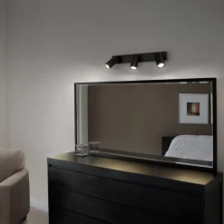 Loftlamper|Spotlights ^ LEDVANCE Octagon LED-spotlight, dæmpbar, tre pærer, sort