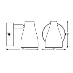 Loftlamper|Spotlights ^ LEDVANCE Pear LED-spot GU10 1 lk hvid