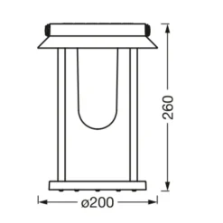 Solcellelamper ^ LEDVANCE SMART+ BT Table Lantern Solar flerfarvet