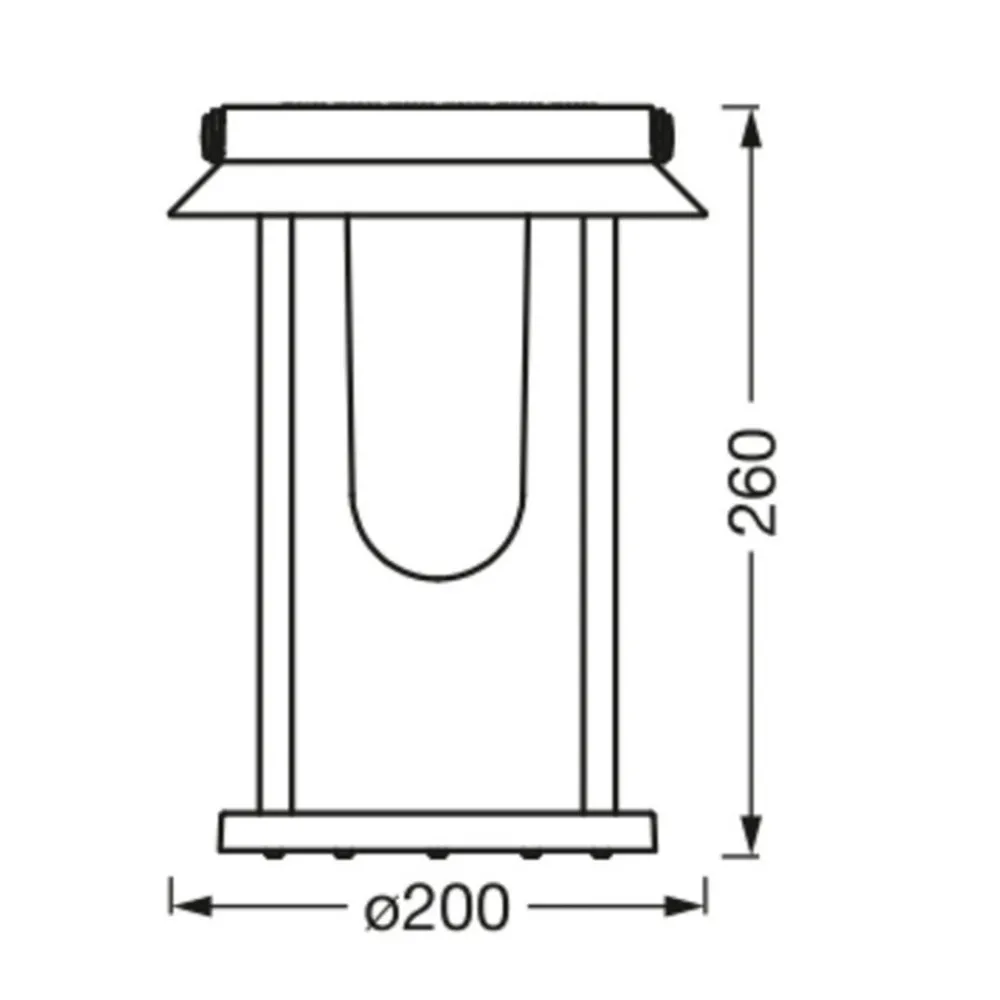 Solcellelamper ^ LEDVANCE SMART+ BT Table Lantern Solar flerfarvet