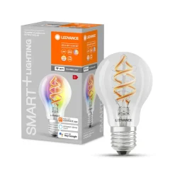 LEDVANCE SMART+ Dæmpbar Led-Pære|Filament Pære > WiFi E27 4,5W Classic klar RGB 827