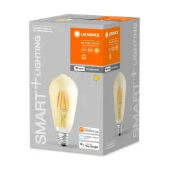 LEDVANCE SMART+ Filament Pære|Smarte Lyskilder > WiFi E27 6W Edison guld 2.400 K
