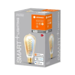LEDVANCE SMART+ Dæmpbar Led-Pære|Filament Pære > WiFi E27 8W Edison guld 822-850