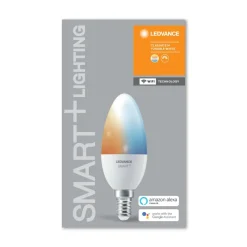 LEDVANCE SMART+ Dæmpbar Led-Pære|Smarte Lyskilder > WiFi E14 4,9 W kerte 2.700-6.500 K
