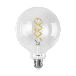 Dæmpbar Led-Pære|Filament Pære ^ LEDVANCE SMART+ WiFi E27 4,8W klar G125 RGB CCT