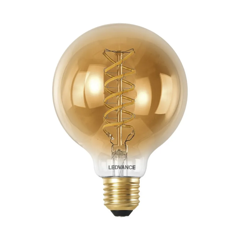 LEDVANCE SMART+ Dæmpbar Led-Pære|Filament Pære > WiFi E27 8W LED G95 guld 822-850