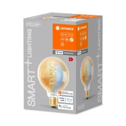 LEDVANCE SMART+ Dæmpbar Led-Pære|Filament Pære > WiFi E27 8W LED G95 guld 822-850