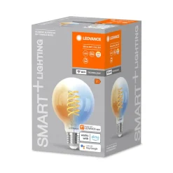 LEDVANCE SMART+ Filament Pære|Smarte Lyskilder > WiFi E27 8W LED G80 klar 827-865