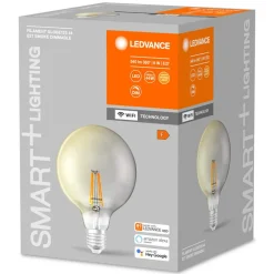 Dæmpbar Led-Pære|Filament Pære ^ LEDVANCE SMART+ WiFi Filament Globe 44 E27 6W 825