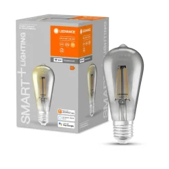 Dæmpbar Led-Pære|Filament Pære ^ LEDVANCE SMART+ WiFi Filament Edison 44 E27 6W 825