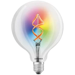 Dæmpbar Led-Pære|Filament Pære ^ LEDVANCE SMART+ WiFi Filament Globe RGBW E27 4,5 W