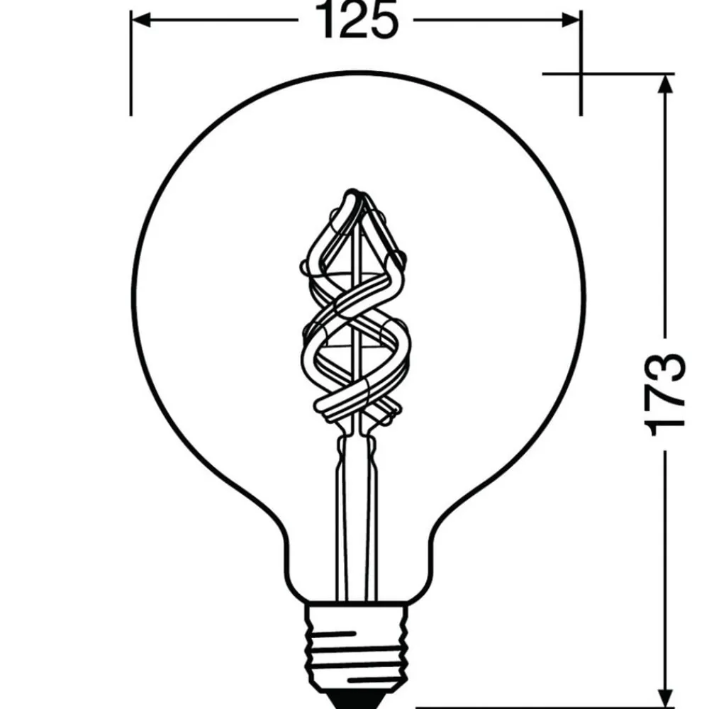 Dæmpbar Led-Pære|Filament Pære ^ LEDVANCE SMART+ WiFi Filament Globe RGBW E27 4,5 W