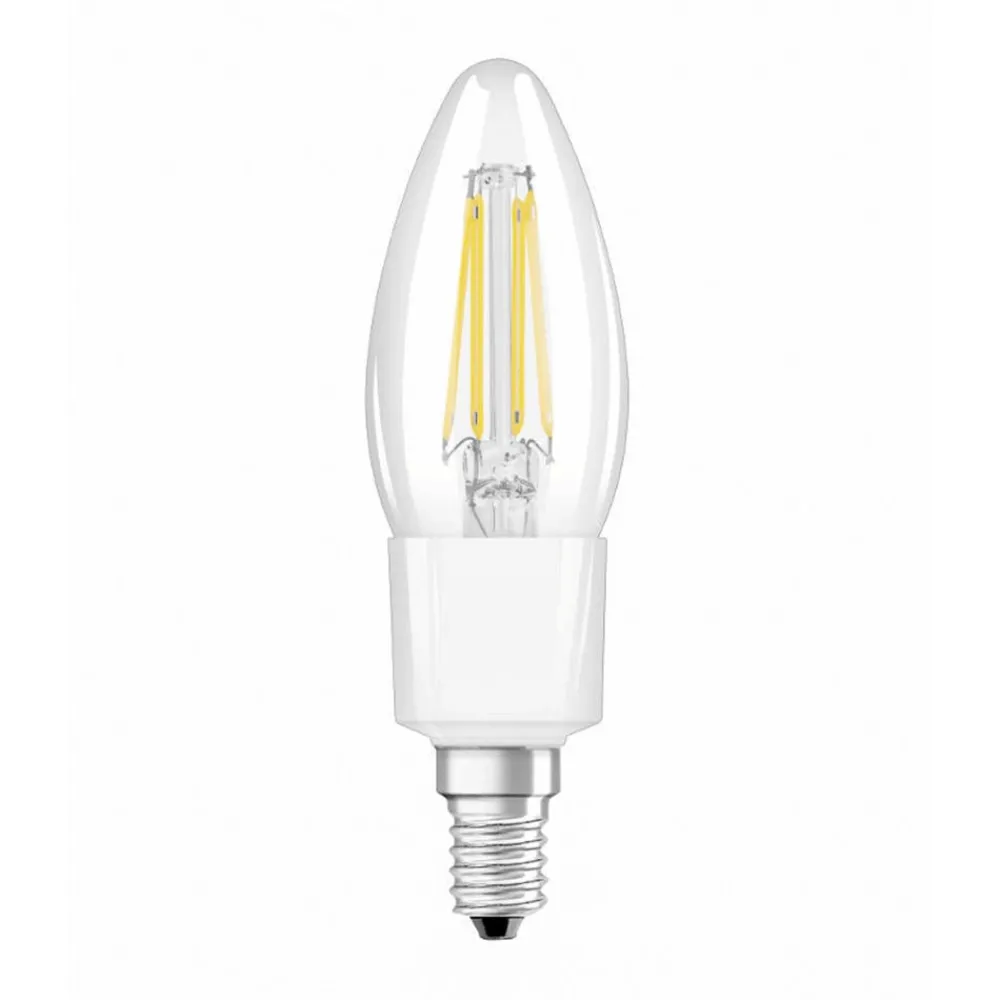 Dæmpbar Led-Pære|Filament Pære ^ LEDVANCE SMART+ WiFi Filament Candle 40 E14 4W 827