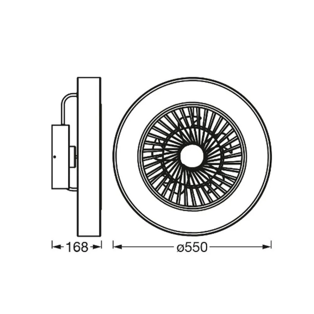 Loftventilatorer ^ LEDVANCE SMART+ WiFi LED-loftventilator, cylinder