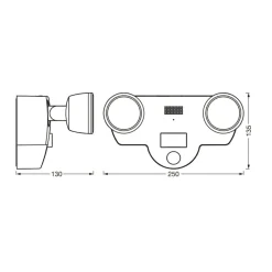 LEDVANCE SMART+ Væglampe Med Sensor > WiFi Multispot Camera væglampe