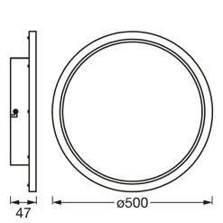 LEDVANCE SMART+ Loftlamper > WiFi Orbis Disc, sort, Ø 50 cm