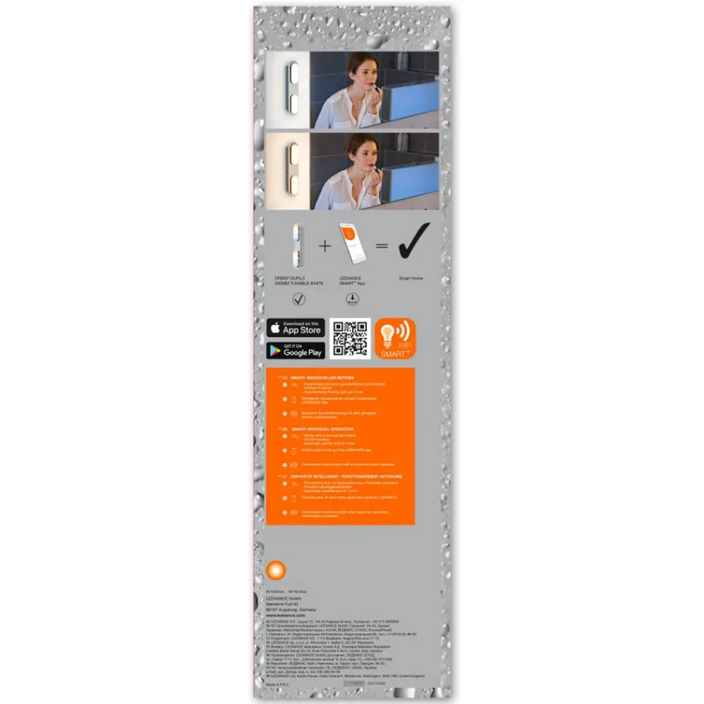 LEDVANCE SMART+ Loftlamper > WiFi Orbis Wall Duplo, sort, 2 lk