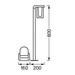 LEDVANCE SMART+ Gadebelysning > WiFi Outdoor Cascade, højde 80 cm