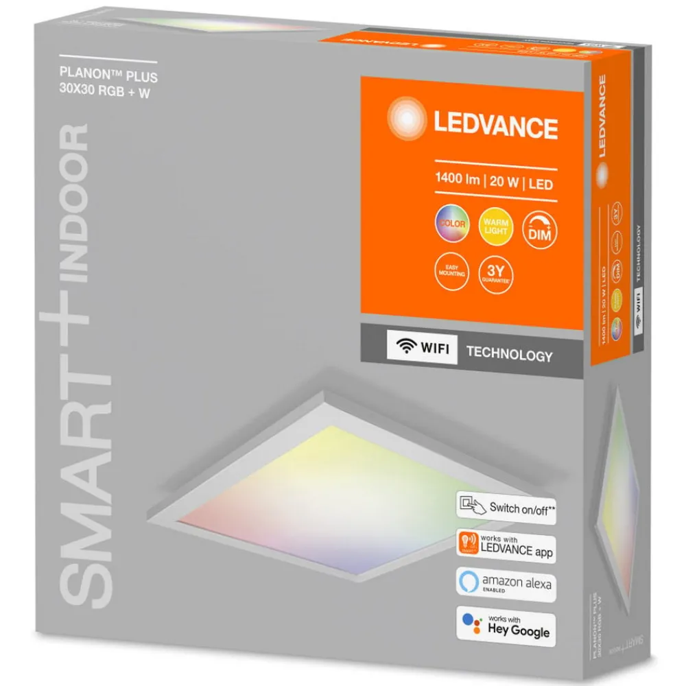 LEDVANCE SMART+ Arbejdsrum/Kontor > WiFi Planon Plus, RGBW, 30 x 30 cm