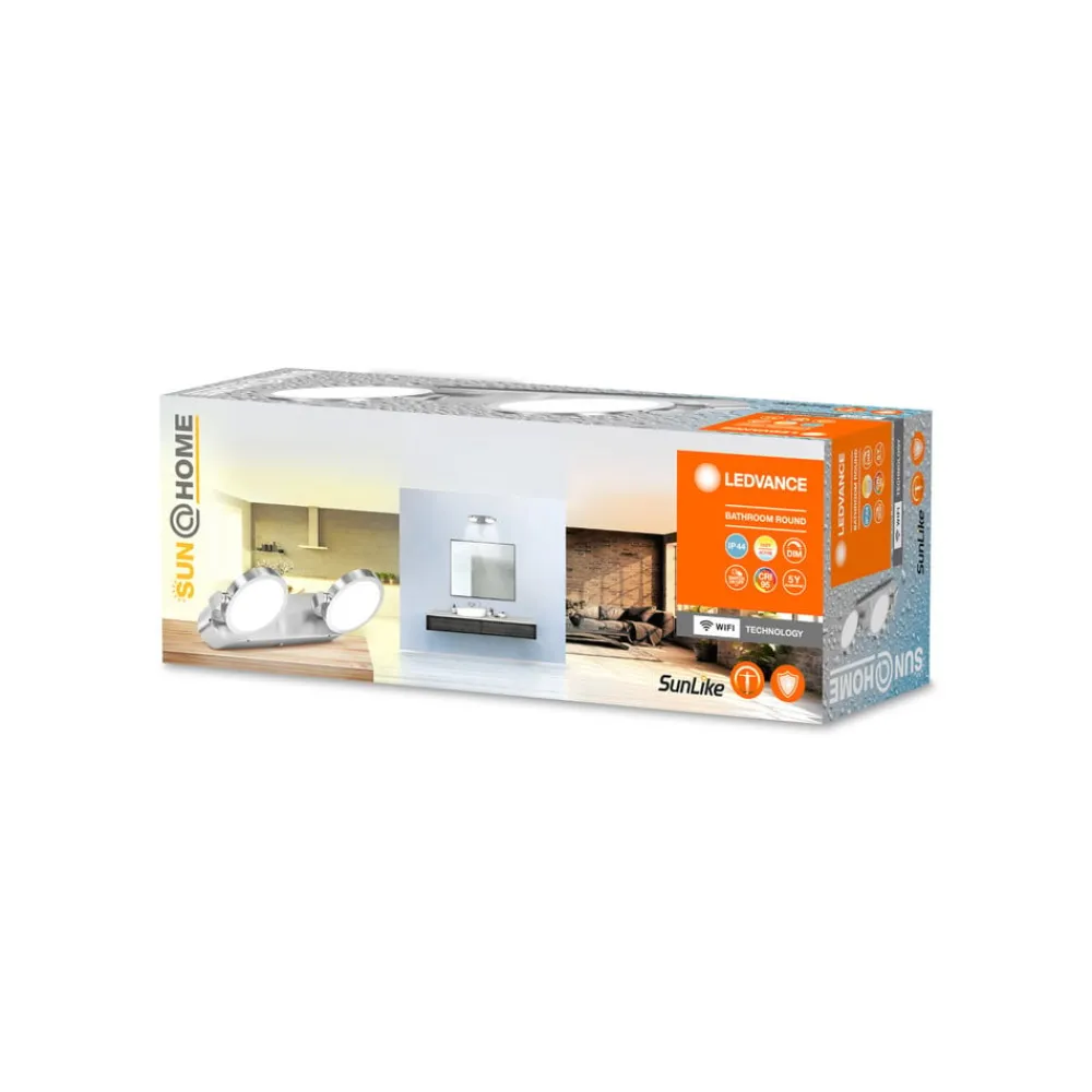 LEDVANCE SMART+ Væg- Og Spejllamper|Væglamper > LEDVANCE SUN@Home LED-vægspot til badeværelset 2 lys