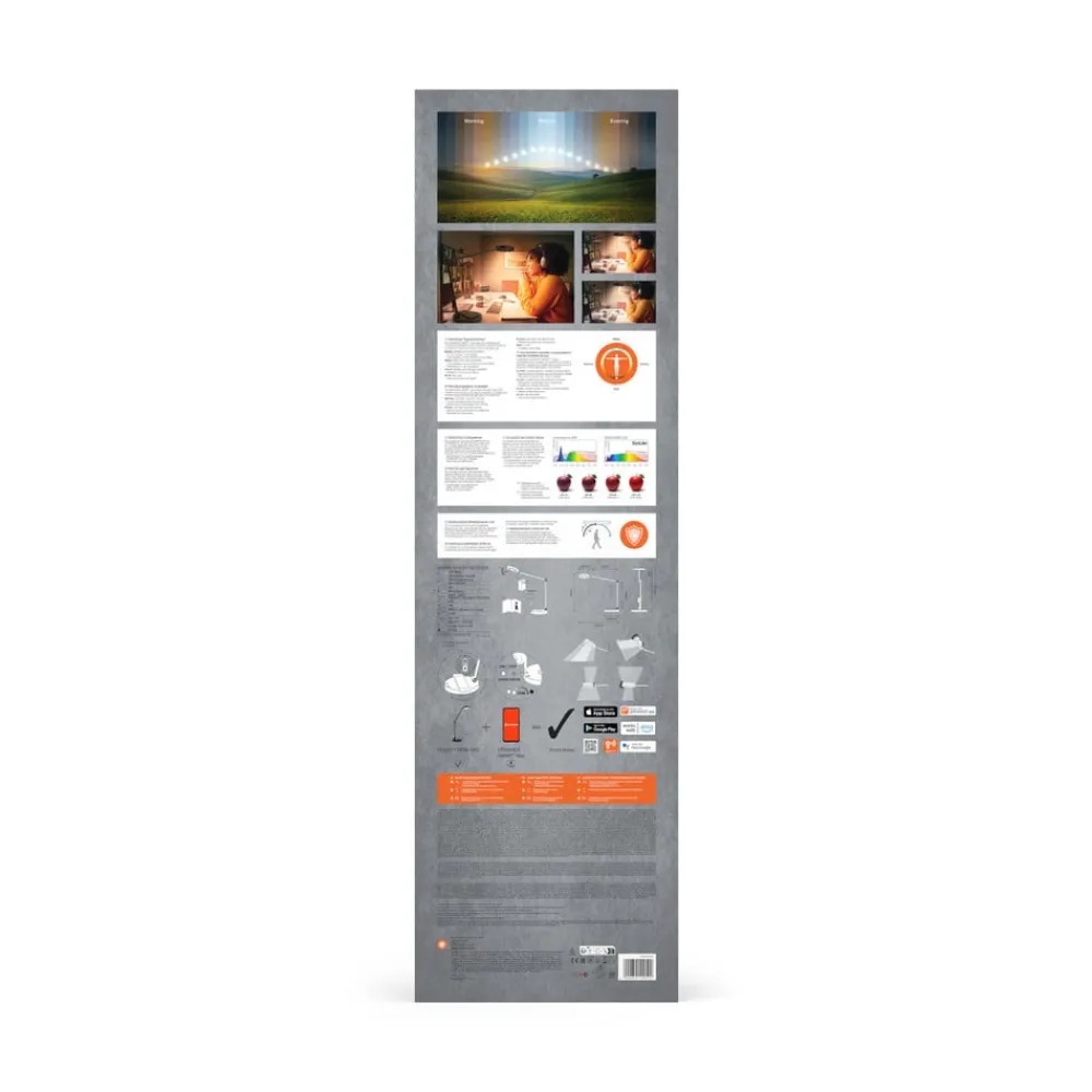 Arbejdsrum/Kontor|Bordlamper ^ LEDVANCE SMART+ LEDVANCE SUN@Home Panan Desk Disc, bord, sort