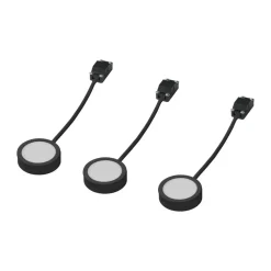 Underskabsbelysning ^ LEDVANCE Undercabinet Puck møbelspot 3 stk sort