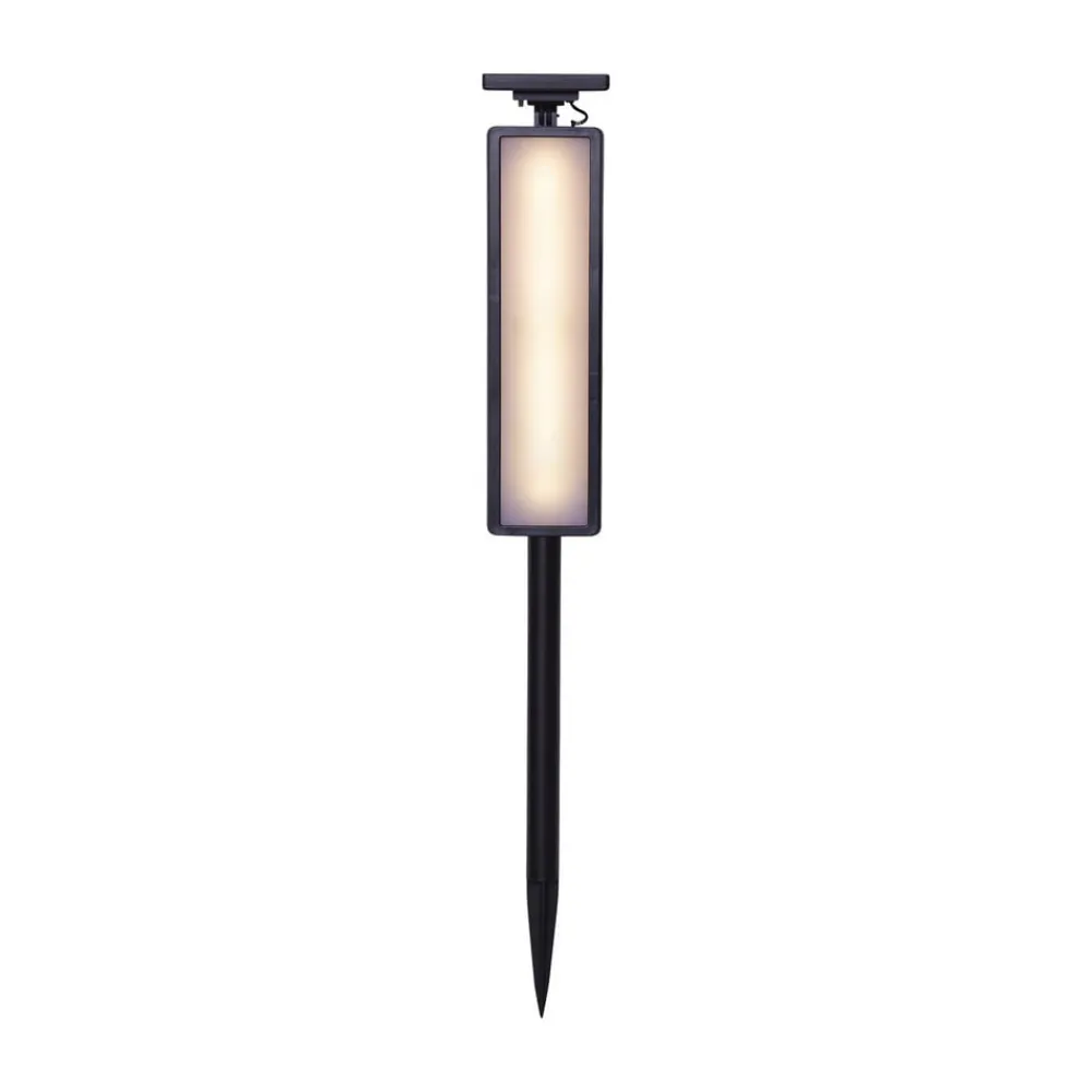 STAR TRADING Solcellelamper|Gadebelysning > LED-vejlampe solcelle Pathy med husnummer