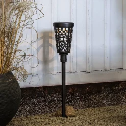 Solcellelamper|Gadebelysning ^ STAR TRADING LED-vejlampe solcelle Sinnia med jordspyd