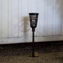 Solcellelamper|Gadebelysning ^ STAR TRADING LED-vejlampe solcelle Sinnia med jordspyd