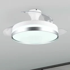 Reality Leuchten Loftventilatorer > LED-ventilator Lindberg DC lydsvag Ø 100 cm CCT fjernbetjening
