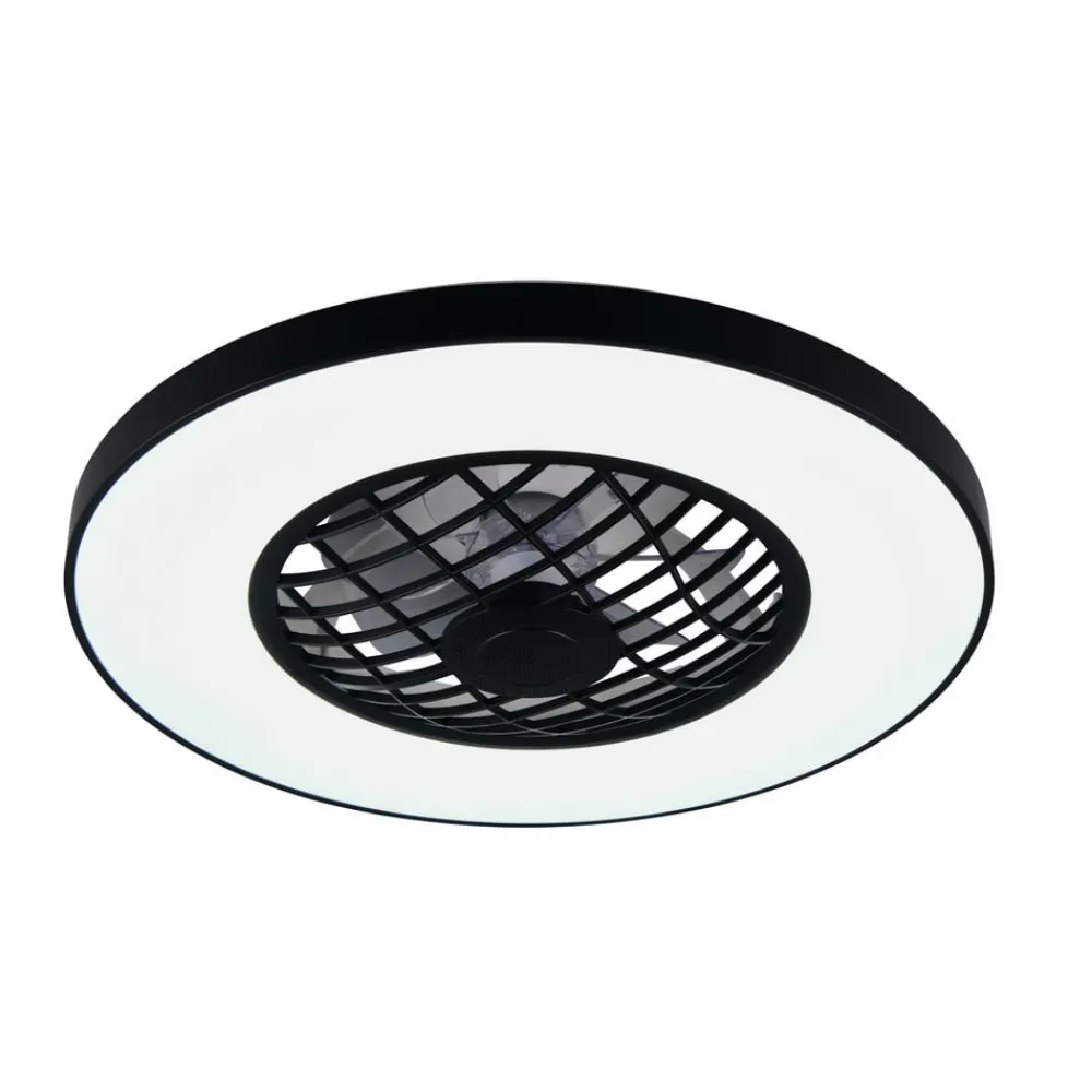 Reality Leuchten Loftventilatorer > LED-ventilator Linköping lydløs CCT RGB fjernbetjening højttaler