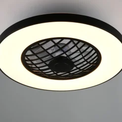 Reality Leuchten Loftventilatorer > LED-ventilator Linköping lydløs CCT RGB fjernbetjening højttaler