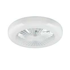 Loftventilatorer ^ Reality Leuchten LED-ventilator Mora, DC, støjsvag, Ø 45 cm, CCT, fjernbetjening