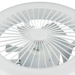 Loftventilatorer ^ Reality Leuchten LED-ventilator Mora, DC, støjsvag, Ø 45 cm, CCT, fjernbetjening