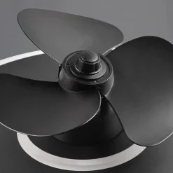 Reality Leuchten Loftventilatorer > LED-ventilator Nybro, sort, DC, støjsvag, 50 cm, CCT, fjernbetjening