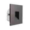 Indbygningsspots|Væglamper ^ Deko-Light LED-vægindbygningslampe SET Alwaid sort 8 x 8 cm niveau 2.700K