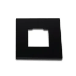 Hera Indbygningsspots > LED-vægindbygningslampe Wall F, sort, 7,5 x 7,5 cm, metalplade