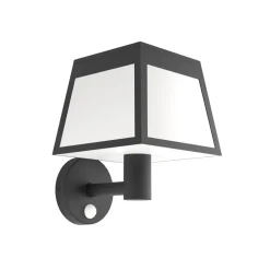 Solcelle Lampe Med Sensor|Væglampe Med Sensor ^ EGLO LED-væglampe Altilia, sort, plast, sensor