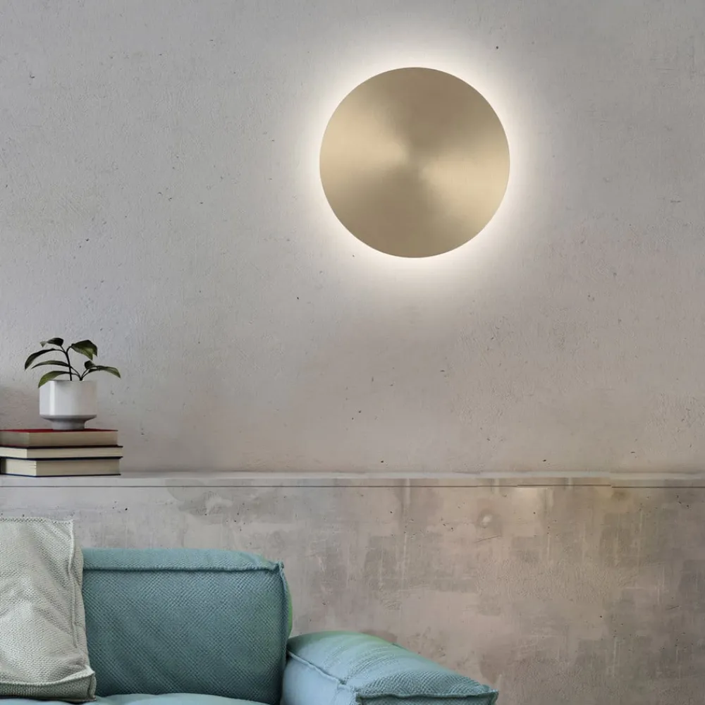 Paul Neuhaus Væglamper|Væglamper > LED-væglampe batteri Puntua Ø 25 cm messing mat