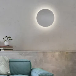 Væglamper ^ Paul Neuhaus LED-væglampe batteri Puntua Ø 25 cm grå