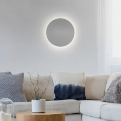 Væglamper ^ Paul Neuhaus LED-væglampe batteri Puntua Ø 25 cm grå