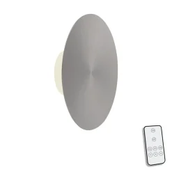 Væglamper ^ Paul Neuhaus LED-væglampe batteri Puntua Ø 25 cm grå