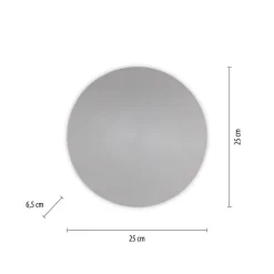 Væglamper ^ Paul Neuhaus LED-væglampe batteri Puntua Ø 25 cm grå