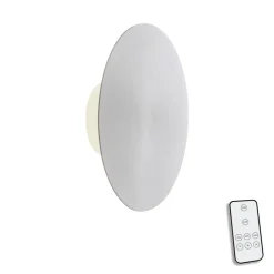 Væglamper|Væglamper ^ Paul Neuhaus LED-væglampe batteri Puntua Ø 25 cm aluminium