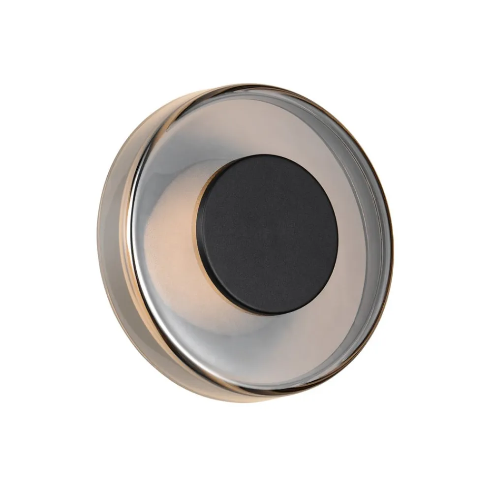Væglamper|Væglamper ^ Trio Lighting LED-væglampe Celeste, sort/krom, Ø 22 cm glas dæmpbar