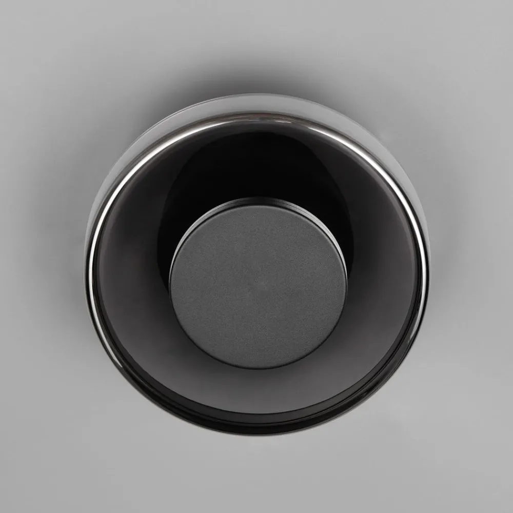 Væglamper|Væglamper ^ Trio Lighting LED-væglampe Celeste, sort/krom, Ø 22 cm glas dæmpbar