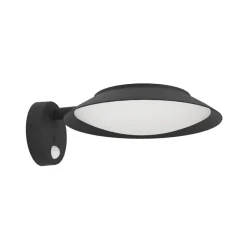 Solcelle Lampe Med Sensor|Væglampe Med Sensor ^ EGLO LED-væglampe Cerrisi, bredde 10,5 cm, sort, sensor